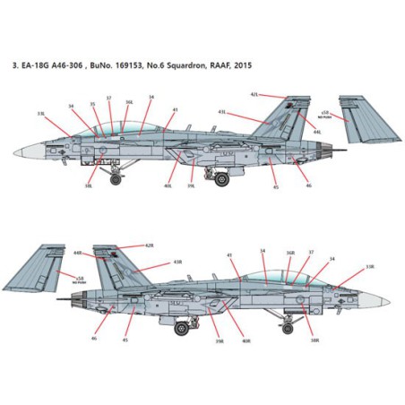 EA-18G Kunststoffebene Modell VAQ-1811/72 | Scientific-MHD