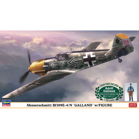 BF109E-4/N „Galland“ Plastikebene Modell mit Abbildung 1/48 | Scientific-MHD