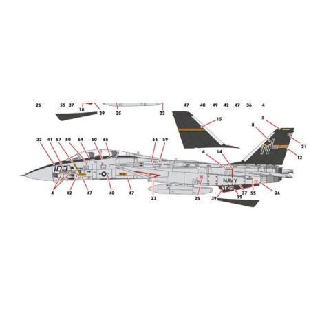 USN F-14A Plastikflugzeugmodell | Scientific-MHD