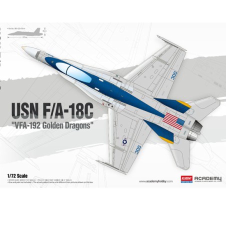 Maquette d'avion en plastique USN F/A-18C VFA-192 1/72