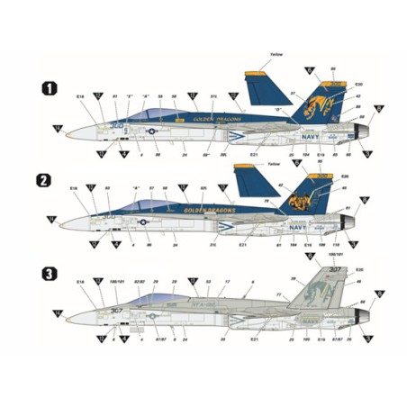 Maquette d'avion en plastique USN F/A-18C VFA-192 1/72