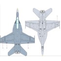 F/A-18f Kunststoffebene Modell VFA-2 1/72 | Scientific-MHD