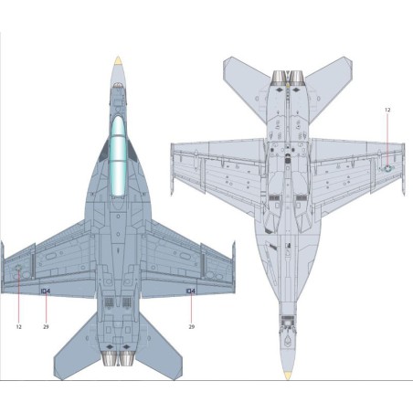 F/A-18F plastic plane model VFA-2 1/72 | Scientific-MHD