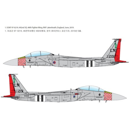 F-15E plastic plane model D-Day 75th 1/72 | Scientific-MHD