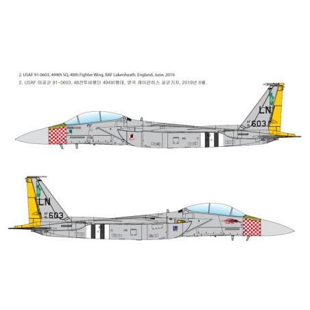 Maquette d'avion en plastique F-15E D-DAY 75th 1/72