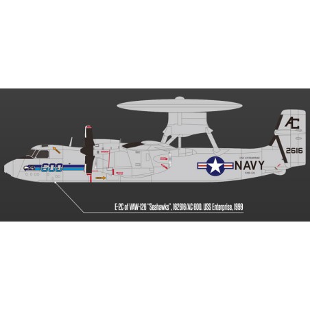 USN E-2C Kunststoffebene Modell VAW-113 1/144 | Scientific-MHD