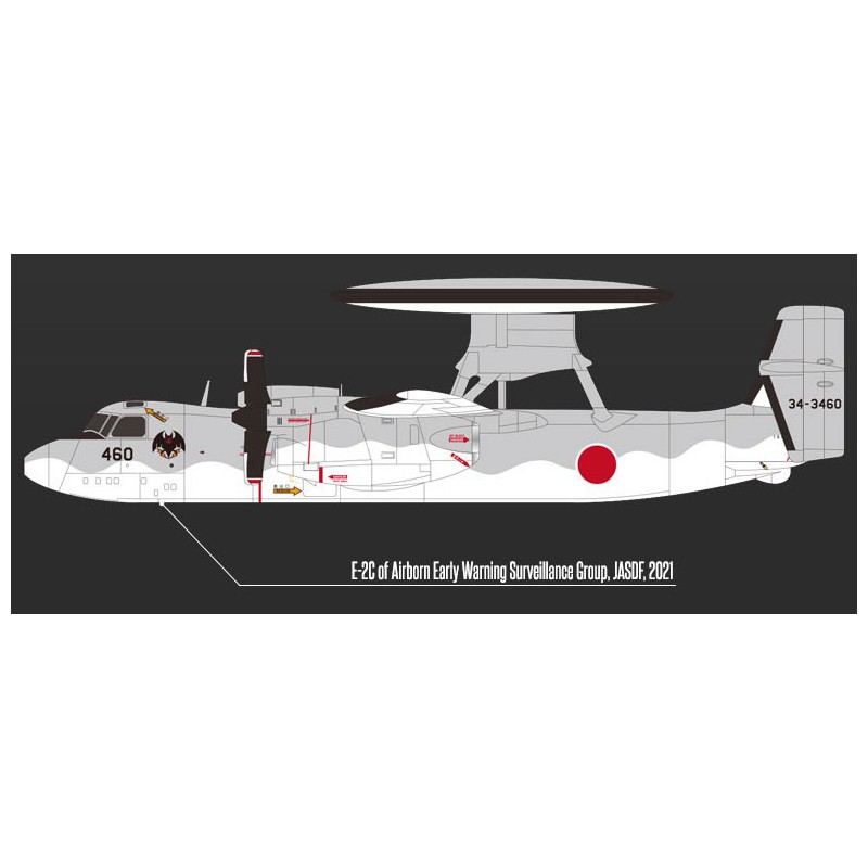 Maquette d'avion en plastique USN E-2C VAW-113 1/144 Maquette d'avion en plastique USN E-2C VAW-113 1/144