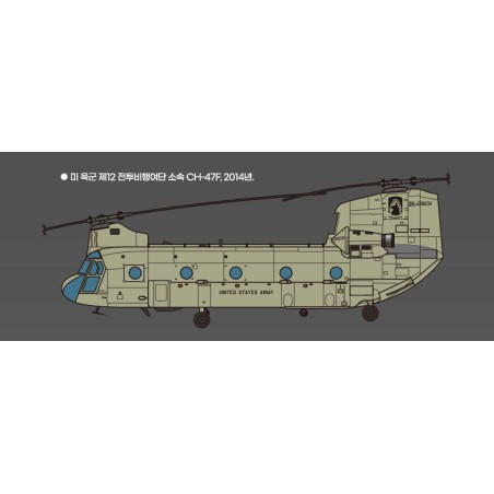 Maquette d'hélicoptère en plastique CH-47 D/F/J/HC.Mk.I 1/144