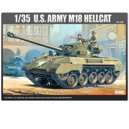 Maquette de Char en plastique US ARMY M18 HELLCAT 1/35