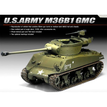 Maquette de Char en plastique US ARMY M36B1 GMC 1/35