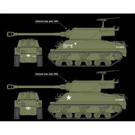 Maquette de Char en plastique US ARMY M36B1 GMC 1/35