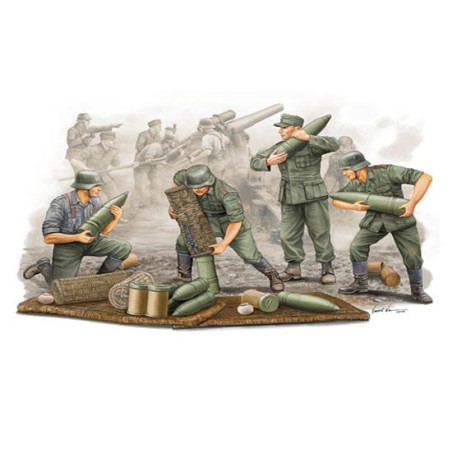 Figurine GERMAN FIELD HOWITZER GUN CREW