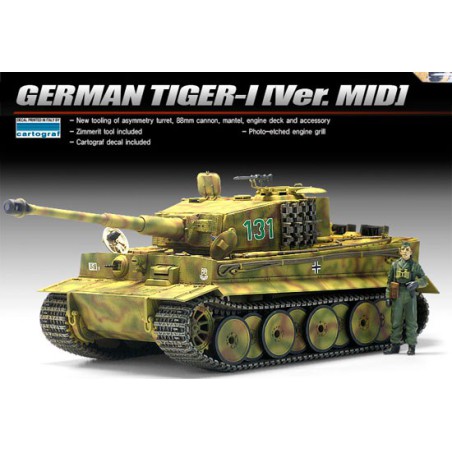Tiger Plastik -Tag -Modell - I Mid Version 1/35 | Scientific-MHD