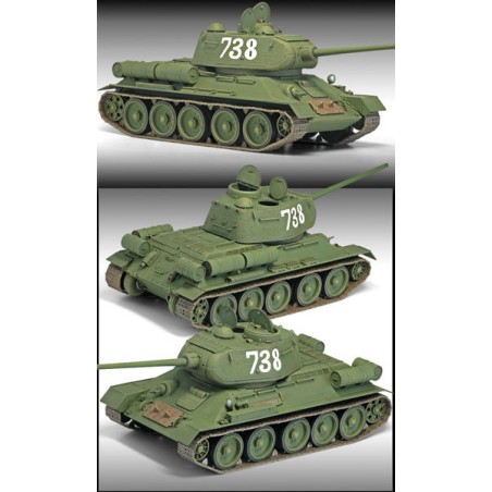 Maquette de Char en plastique T34/85 N°112 Factory Prod.1/35