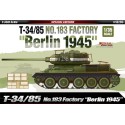 Plastic tank model T-34/85 n ° 183 Berlin 1945 1/35 | Scientific-MHD