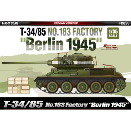 Plastic tank model T-34/85 n ° 183 Berlin 1945 1/35 | Scientific-MHD