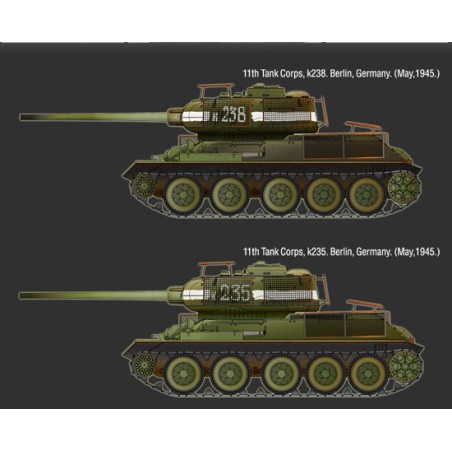 Kunststofftankmodell T-34/85 N ° 183 Berlin 1945 1/35 | Scientific-MHD