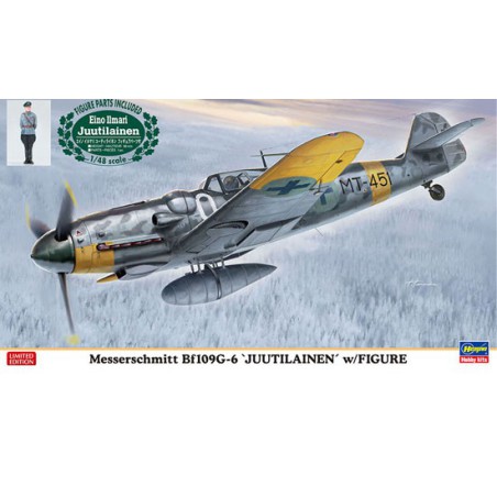 BF109G-6 Plastikebene Modell „Juutilainen“ mit Abbildung 1/48 | Scientific-MHD