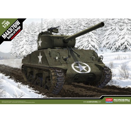 M4A3 Battle of Bulge 1/35 plastic tank model | Scientific-MHD