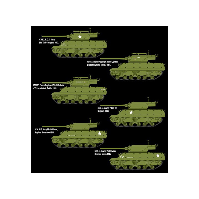 Maquette de Char en plastique M36/M36B2 1/35