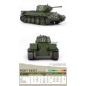 Maquette de Char en plastique USSR T-34/76 N° 183 Fact. P.