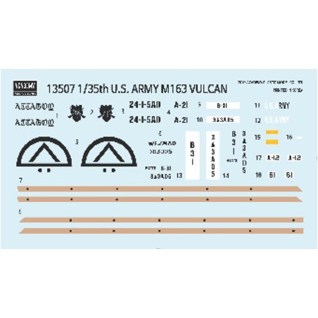 US Army M163 Vulcan 1/35 plastic plastic model | Scientific-MHD