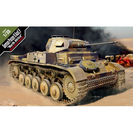 Maquette de Char en plastique German Panzer II Ausf.F "North Africa" 1/35