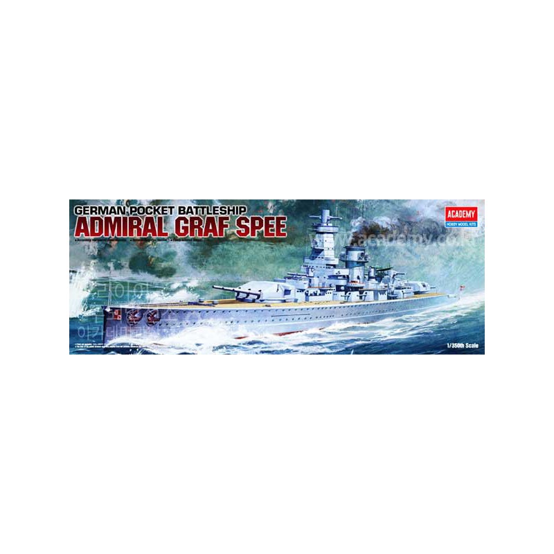 Maquette de Bateau en plastique ADMIRAL GRAF SPEE 1/350