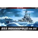 Maquette de Bateau en plastique U.S.S CA-35 Indianapolis 1/350