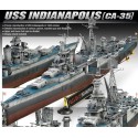 Maquette de Bateau en plastique U.S.S CA-35 Indianapolis 1/350