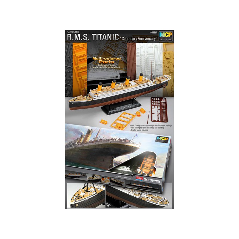 Maquette de Bateau en plastique R.M.S. TITANIC Centenary 1/700