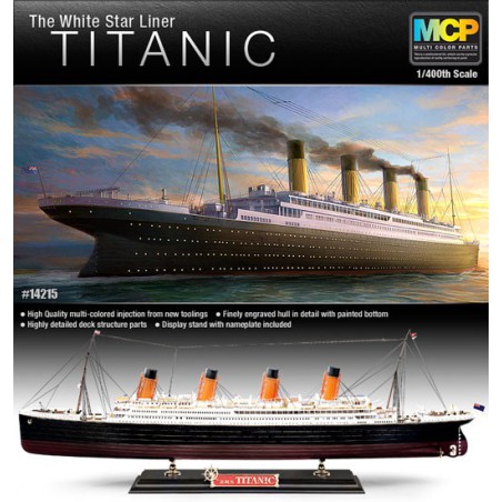 Maquette de Bateau en plastique TITANIC MCP 1/400