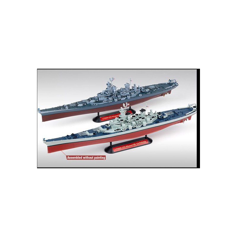 Maquette de Bateau en plastique USS Missouri BB-63 MCP 1/700