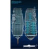 Maquette de Bateau en plastique USS Enterprise CV-6 M.E. 1/700