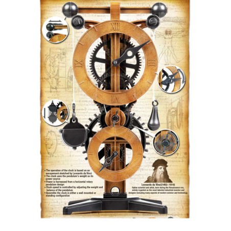 Pädagogische Kunststoffmodell Davinci Clock -Maschine | Scientific-MHD
