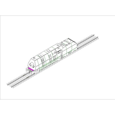 Maquette de train en plastique BR57 German Loco 1/72