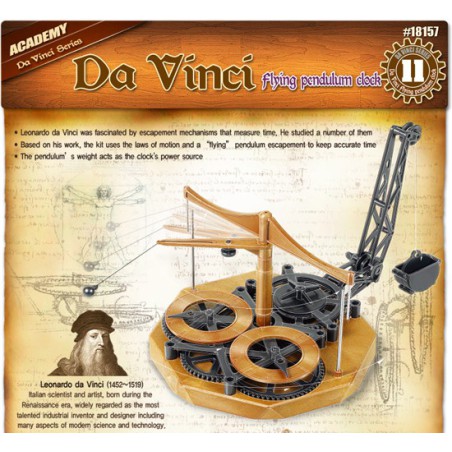 Educational plastic model hanging clock da vinci | Scientific-MHD