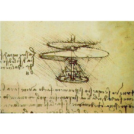 Pädagogisches Kunststoffmodell da Vinci Hubschrauber | Scientific-MHD
