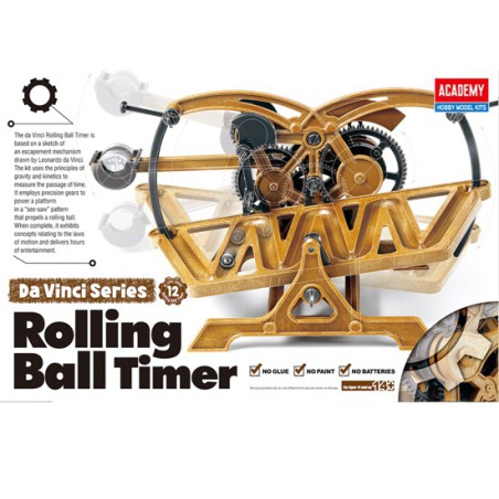 Maquette plastique éducative Da Vinci Rolling Ball Timer