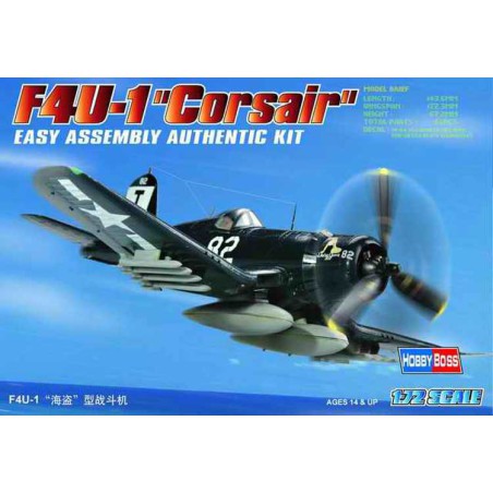 F4U-1 Corsair 1/72 plastic plane model | Scientific-MHD