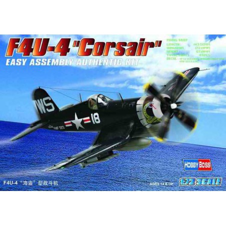 Maquette d'avion en plastique F4U-4 Corsair 1/72