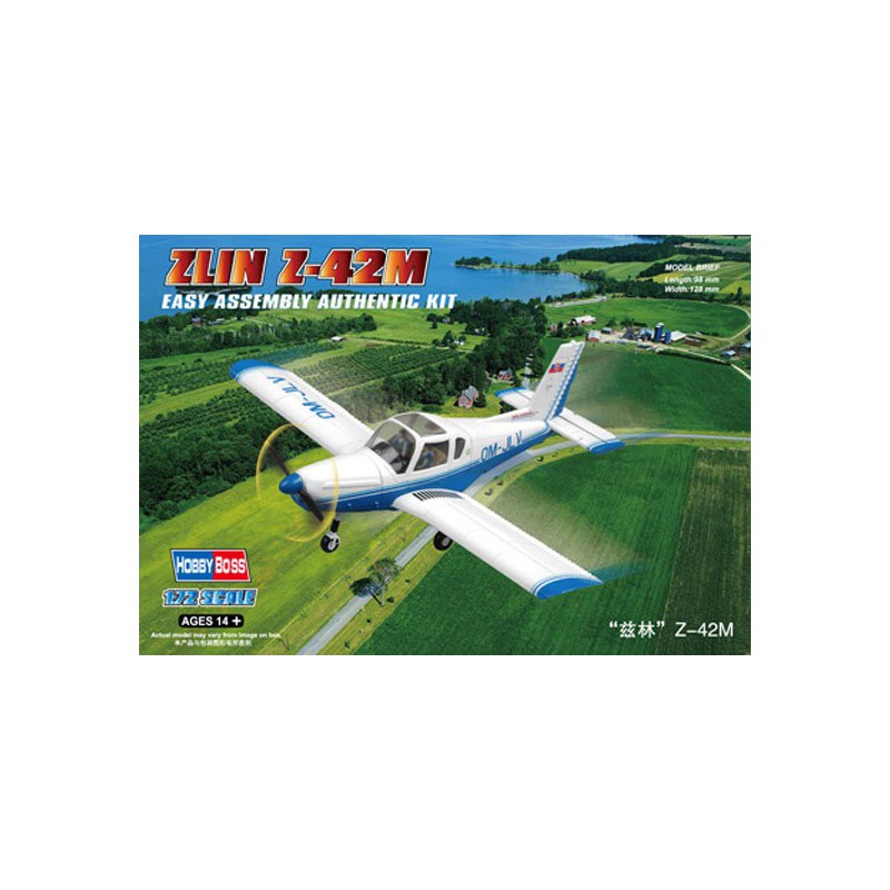 Maquette d'avion en plastique ZLIN Z-42M1/72
