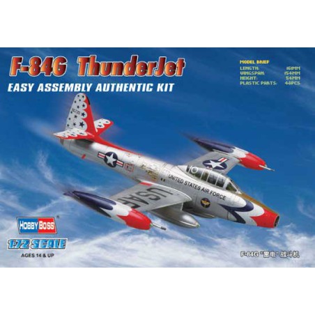 Plastic plane model F-84 G Thundersjet 1/72 | Scientific-MHD