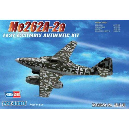 Maquette d'avion en plastique Me 262 A-1a 1/72