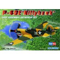 Maquette d'avion en plastique P-40 E Kittyhawk 1/72