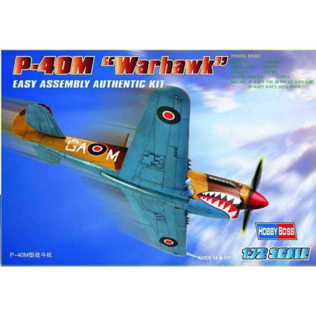 Maquette d'avion en plastique P-40 M Warhawk 1/72