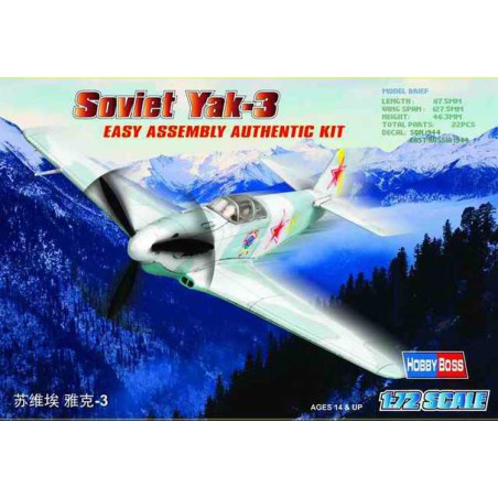 SOVIET YAK-3 1/72 plastic plane model | Scientific-MHD