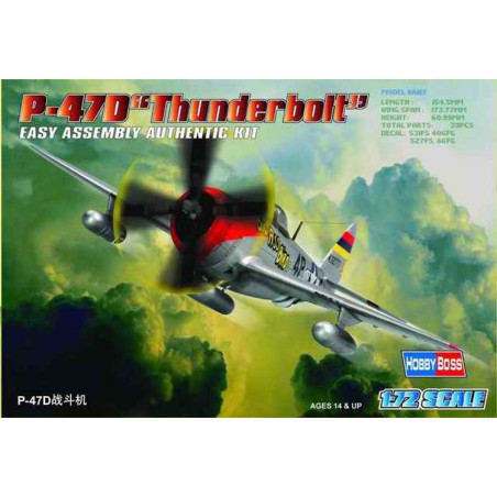 P-47 D Thunderbolt 1/72 Flugzeugebene Modell | Scientific-MHD