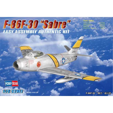 Maquette d'avion en plastique F-86F-30 Sabre 1/72