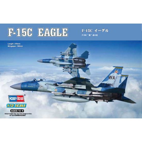 Maquette d'avion en plastique F-15C Eagle 1/72